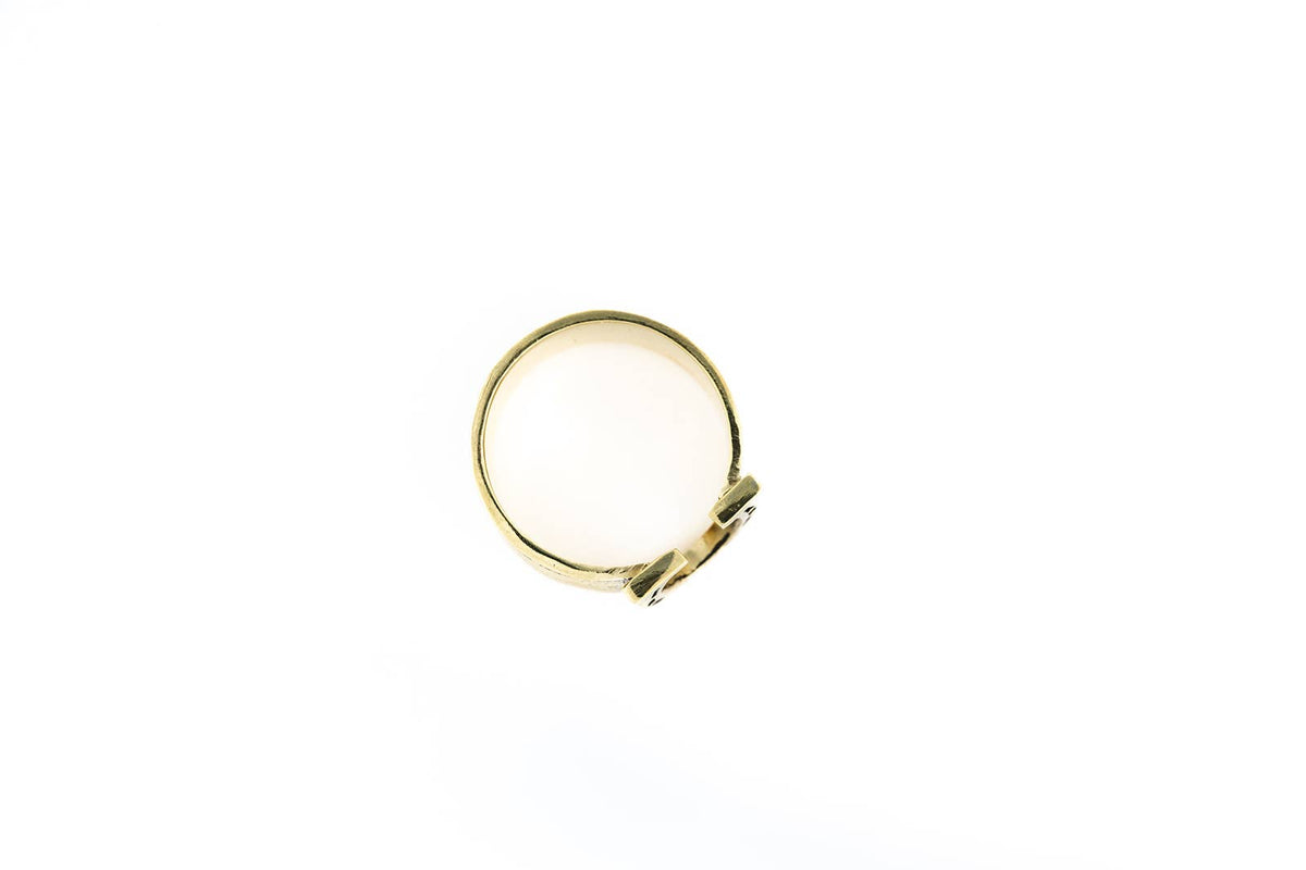 Handker Bandanas - Horseshoe Brass Bandana Slide Ring