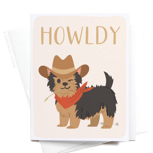 Onderkast Studio - Howldy Greeting Card