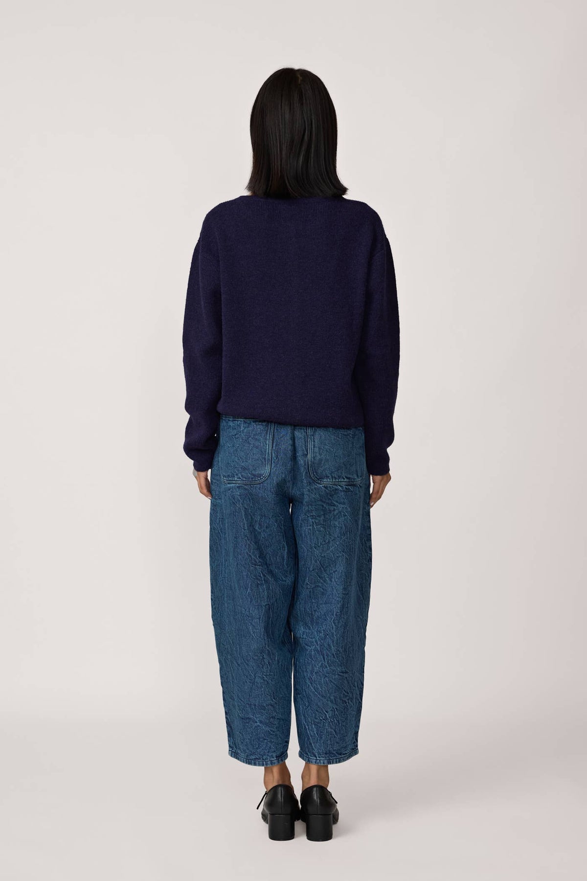 LAUDE Classic Cardigan in Midnight
