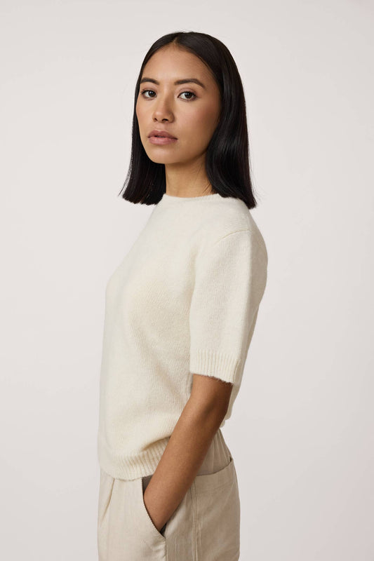 LAUDE Row Sweater in Ivory