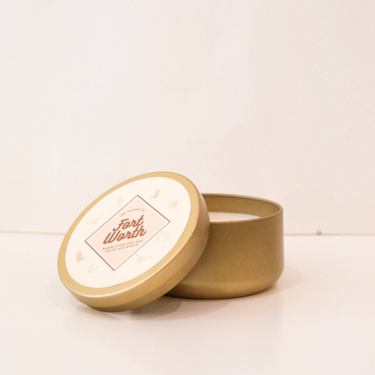 The Worthy Co - Signature Fort Worth Tin Candle