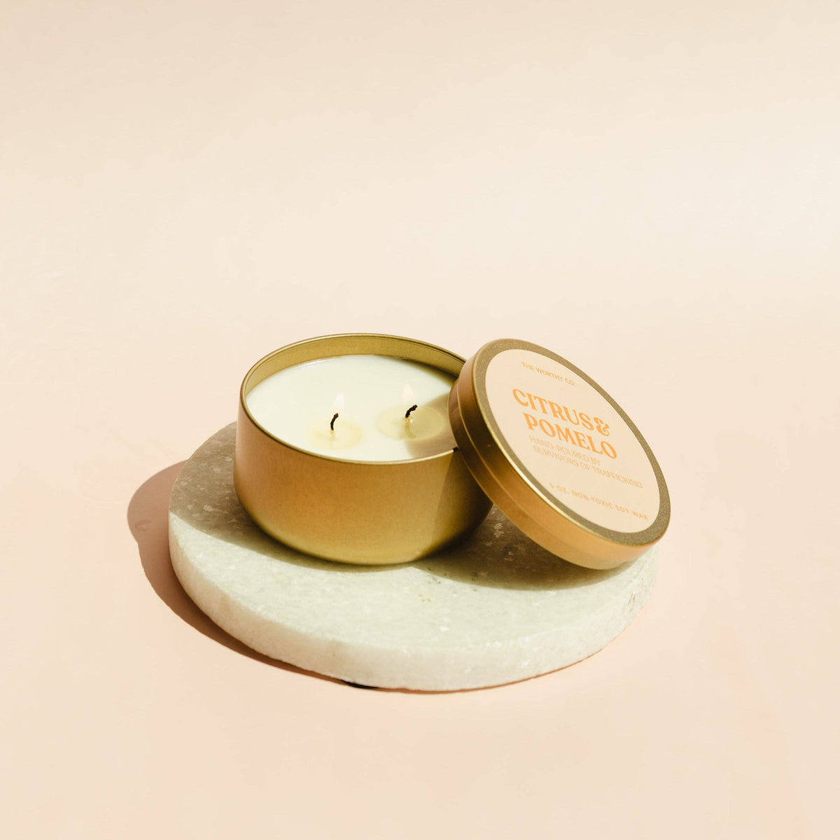 The Worthy Co - Tin Candle: Citrus & Pomelo: Citrus + Pomelo
