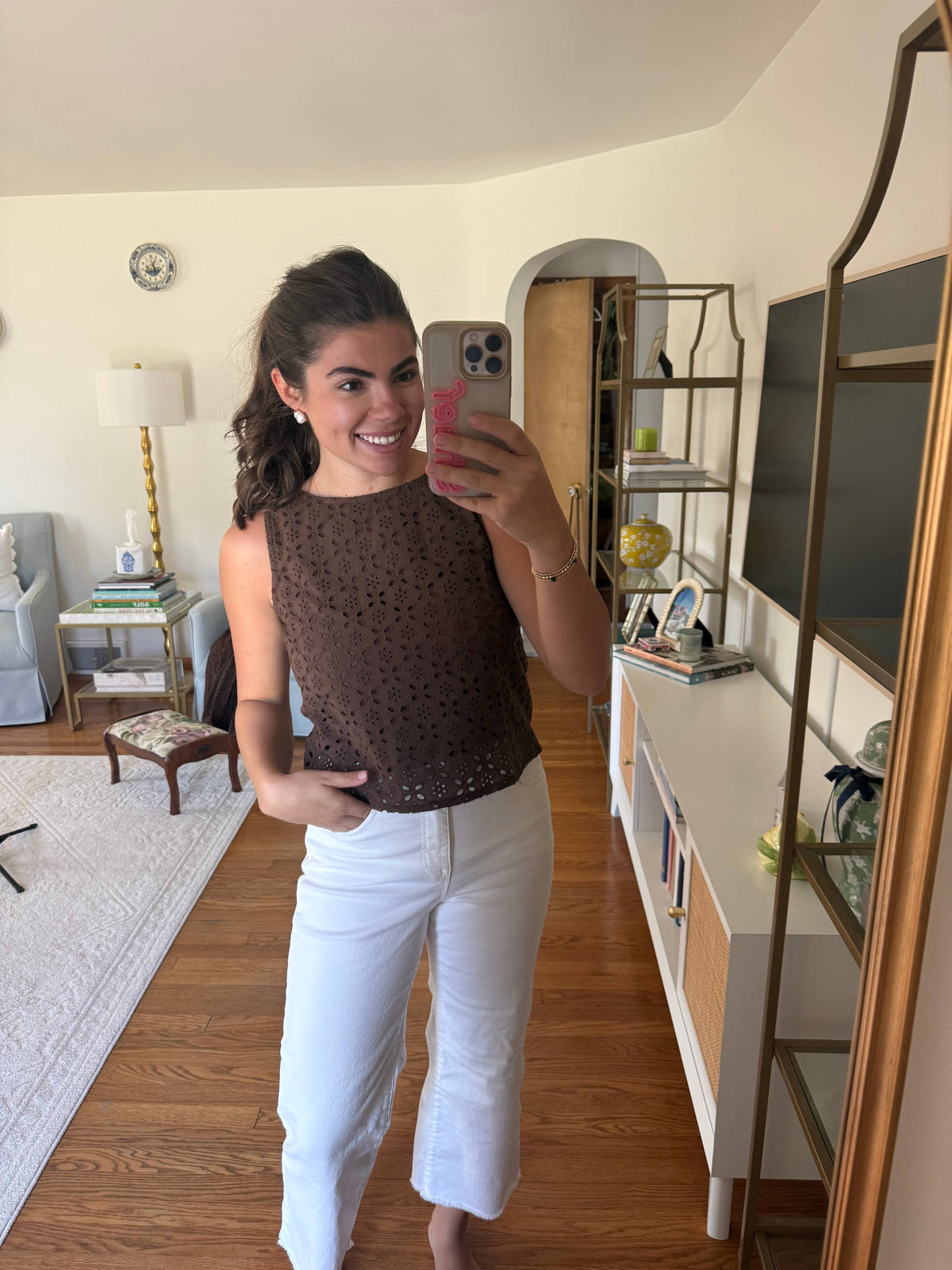 Lucy Tank Top in Chocolate