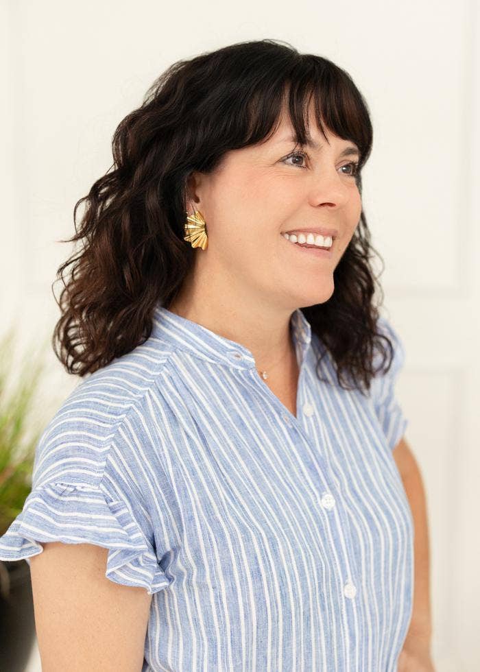Mercy House Global - Ruffled Earrings | Gold