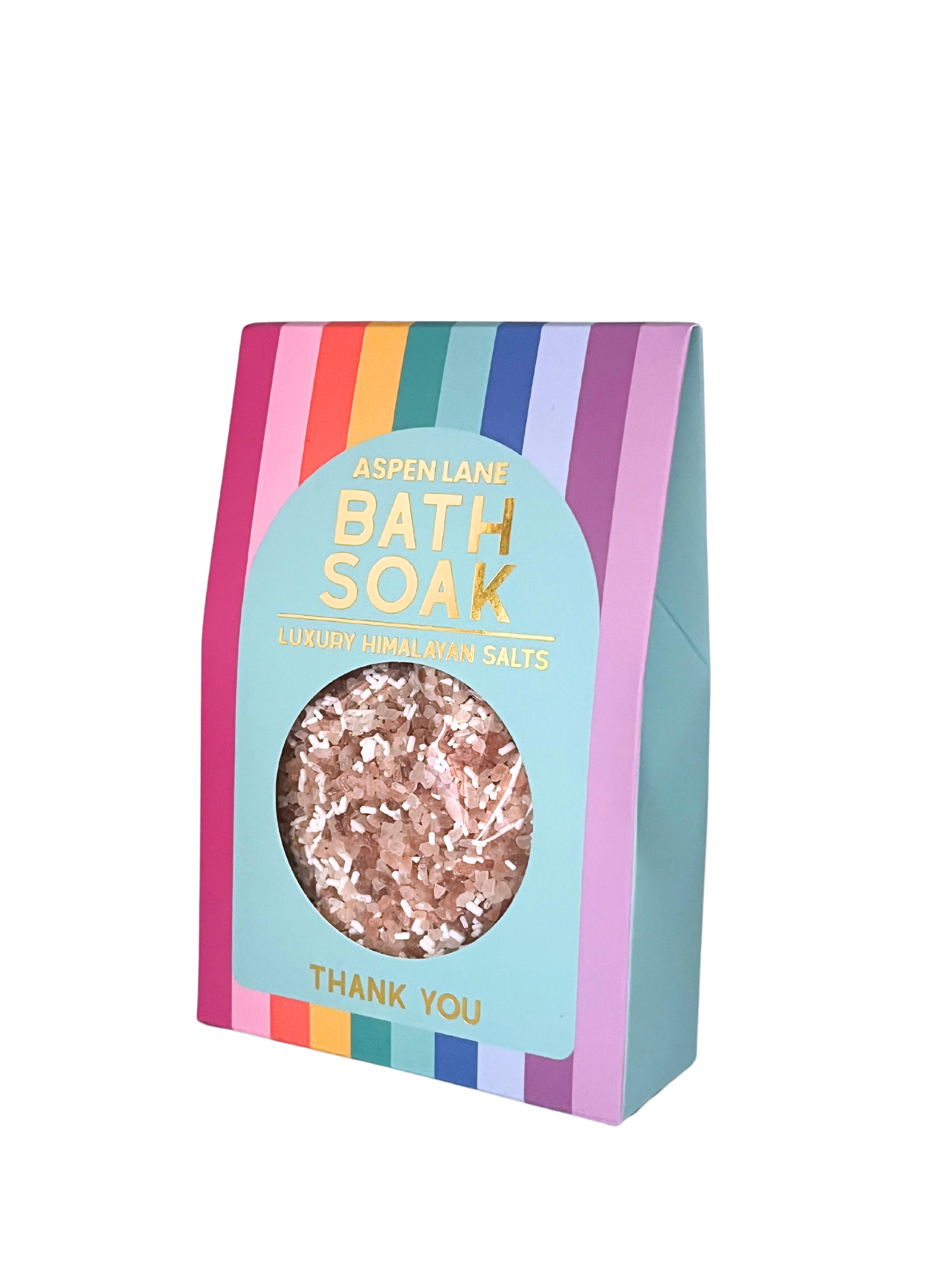 Aspen Lane - Stripe Gift Himalayan Bath Salt Gift - Thank you Teacher Gift