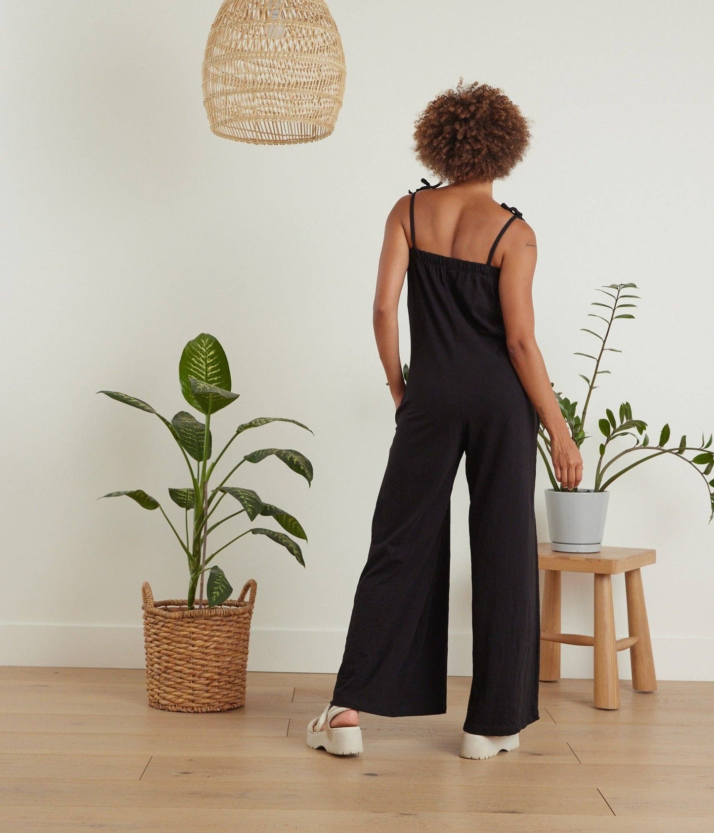 Known Supply - Avery Jumpsuit: Dripping Flowers / L