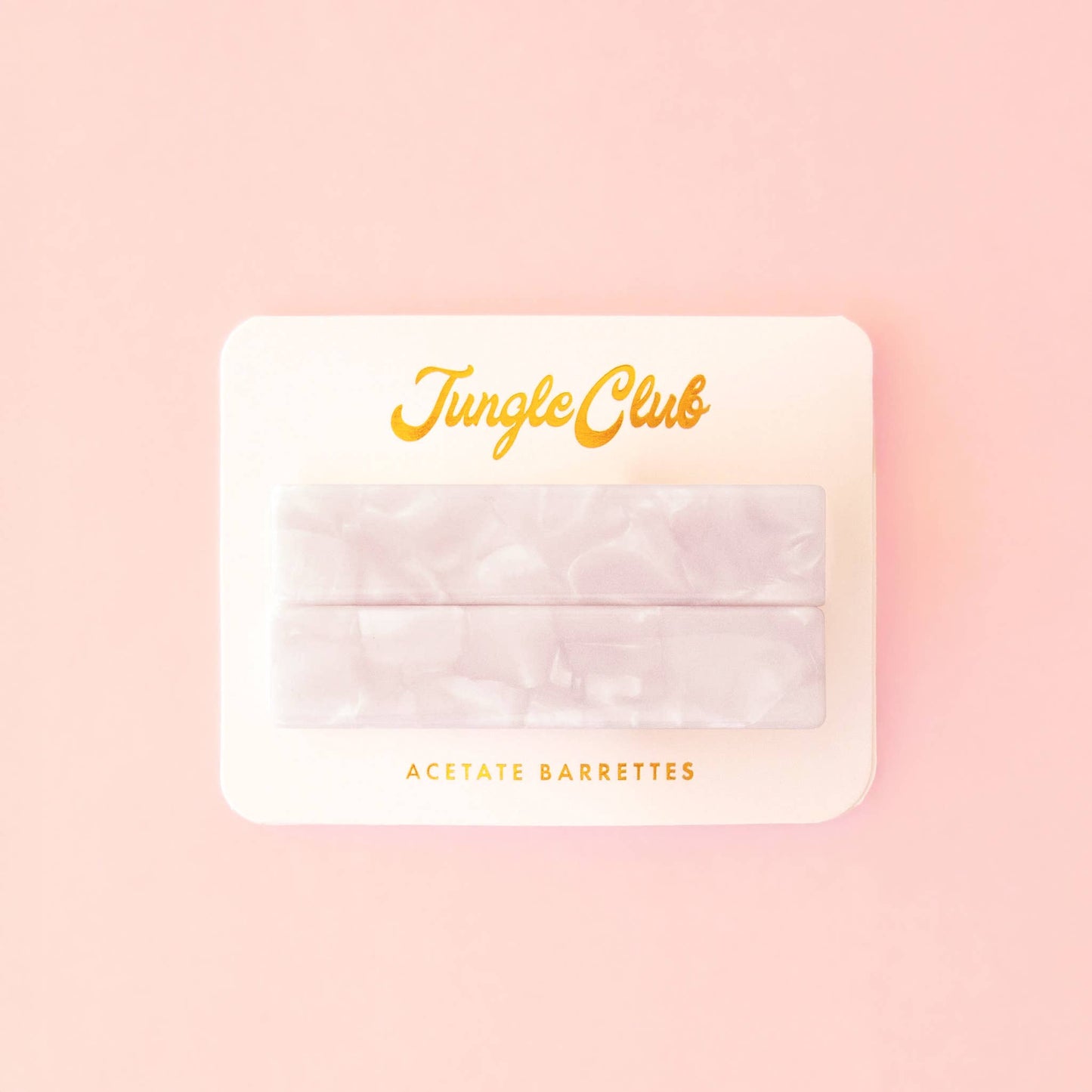 Jungle Club - Acetate Barrettes | Shell White