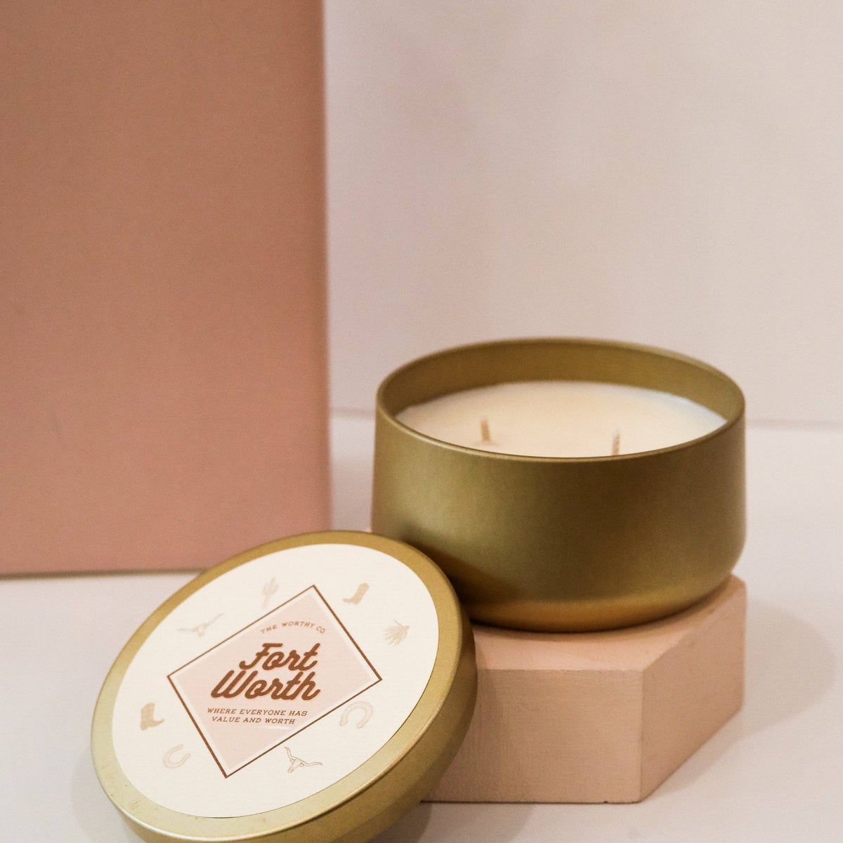 The Worthy Co - Signature Fort Worth Tin Candle