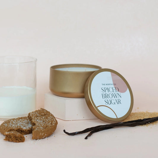 Spiced Brown Sugar Tin Candle