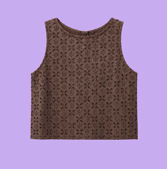 Lucy Tank Top in Chocolate