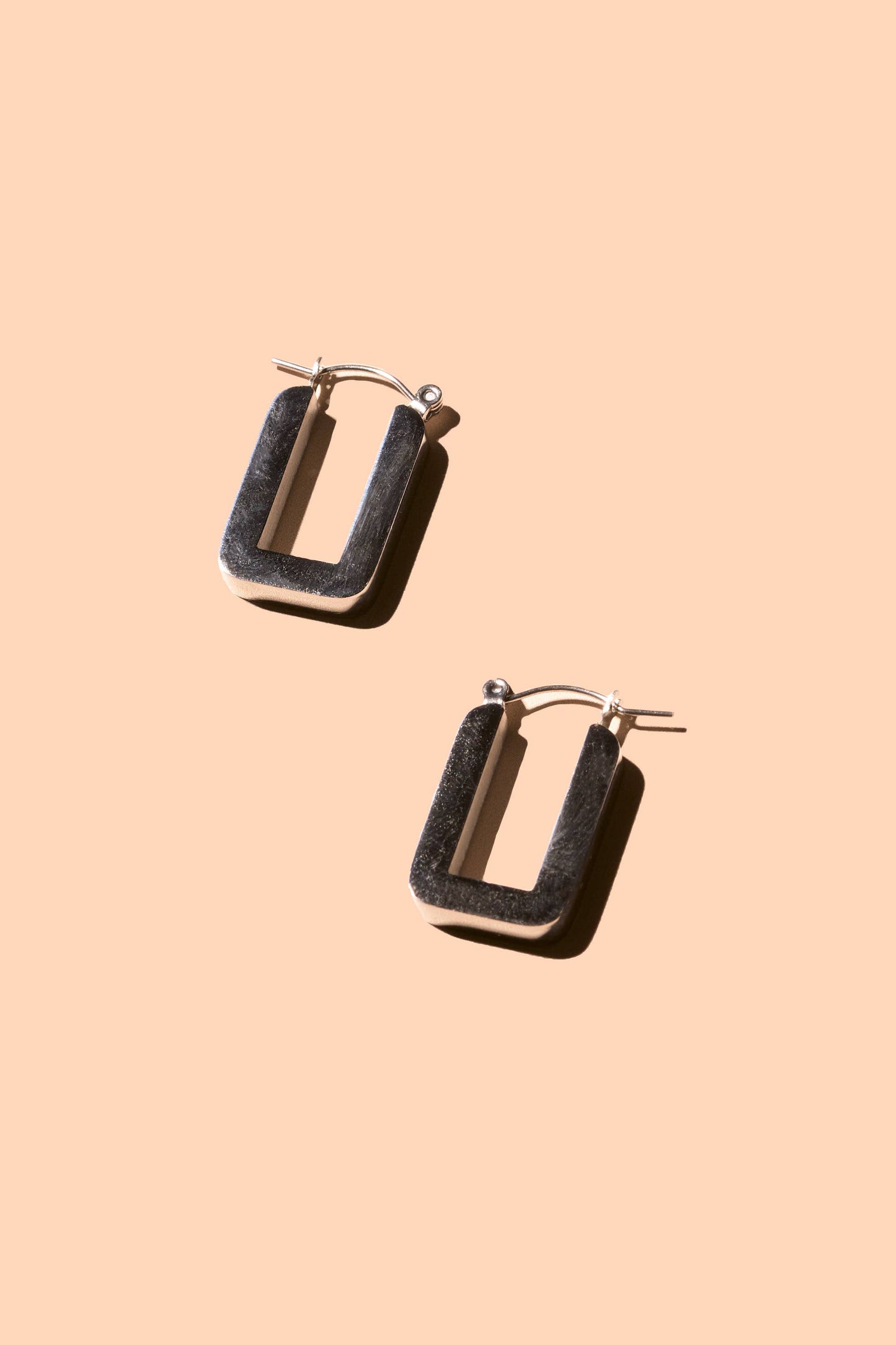 Peter and June - Corner Hoops: Yellow Gold