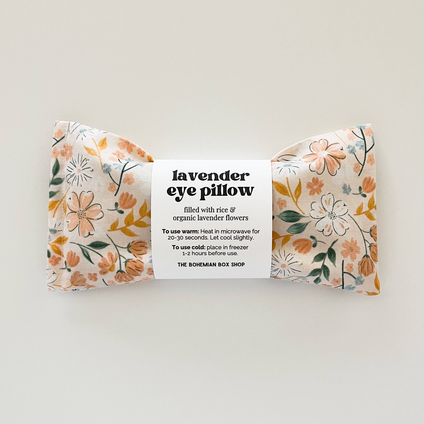 The Bohemian Box Shop - Lavender Eye Pillow - Peach Bella Floral