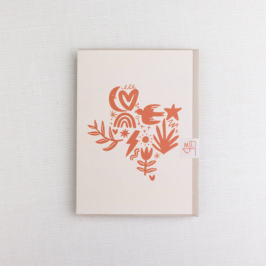 Morgan Lacey Hart - Texas to the Moon & Back Greeting Card