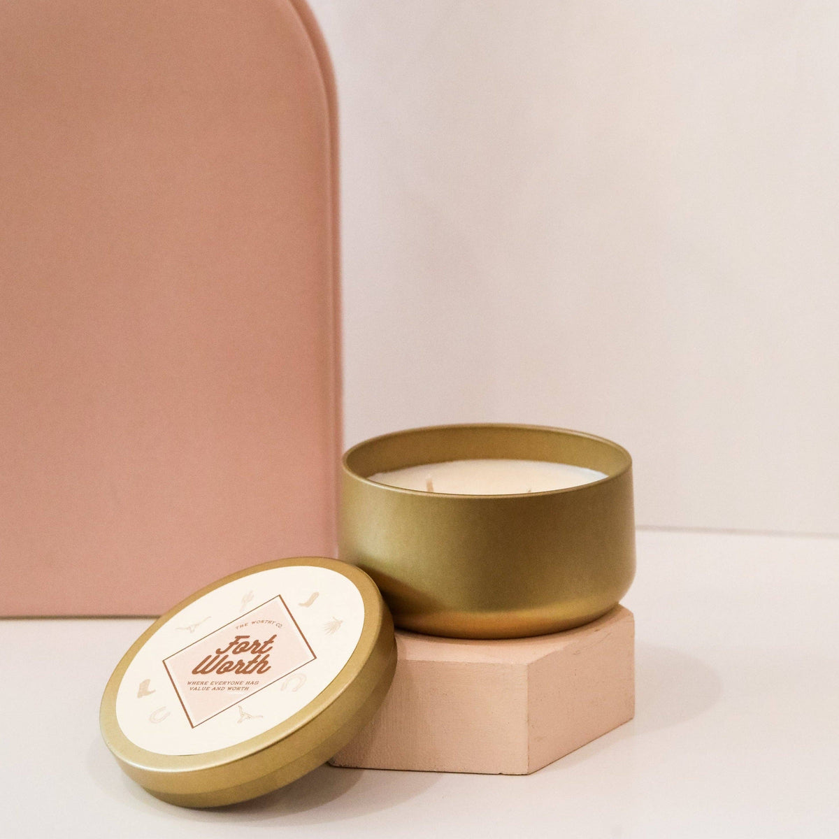 The Worthy Co - Signature Fort Worth Tin Candle